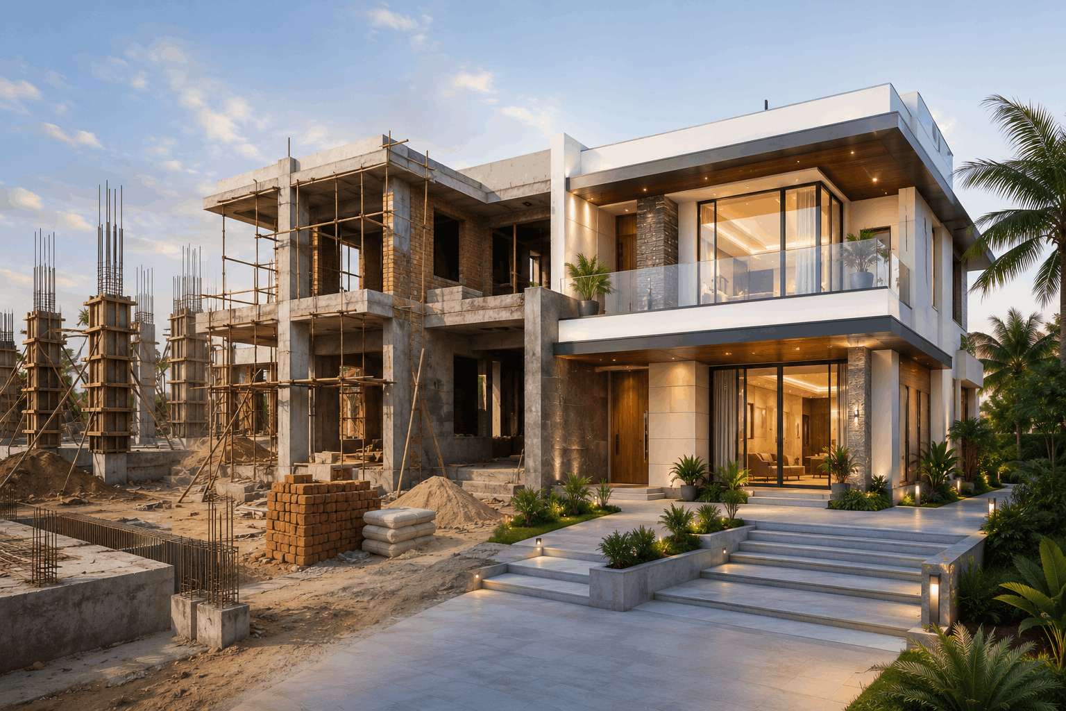 home construction in Delhi
