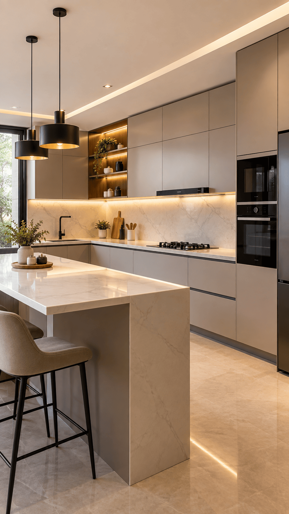 Modular kitchen interior in Model Town